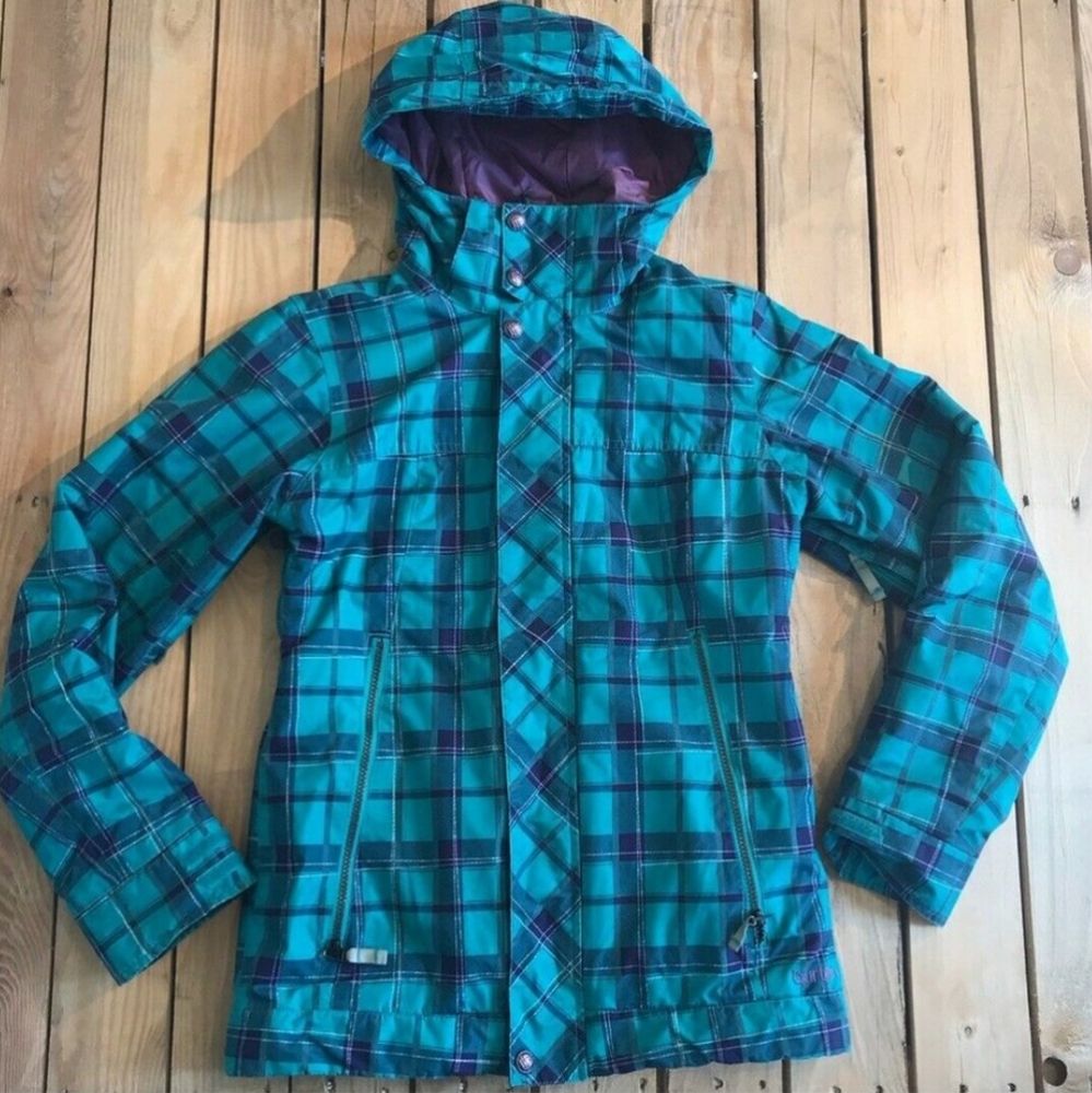 Burtyton White Collection dryRide Hooded ski coat